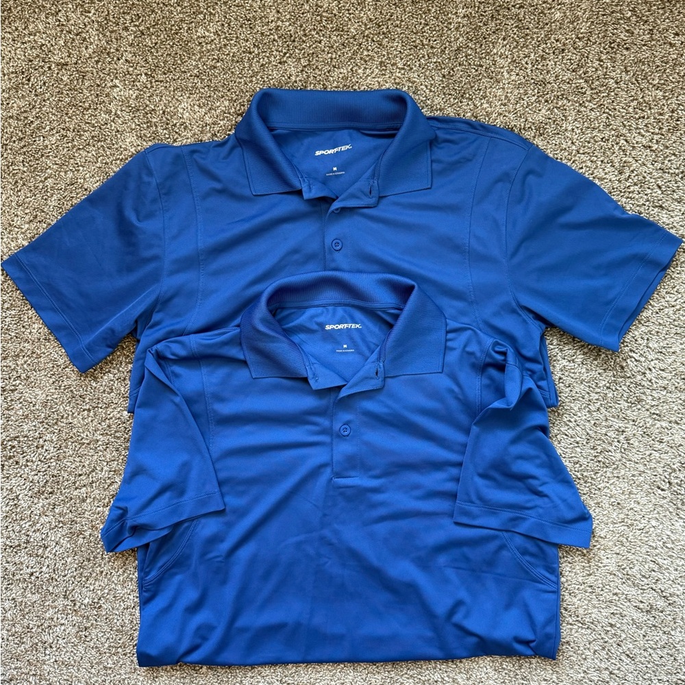 Bundle of 2 Sport-Tek Royal Blue Polo Shirt